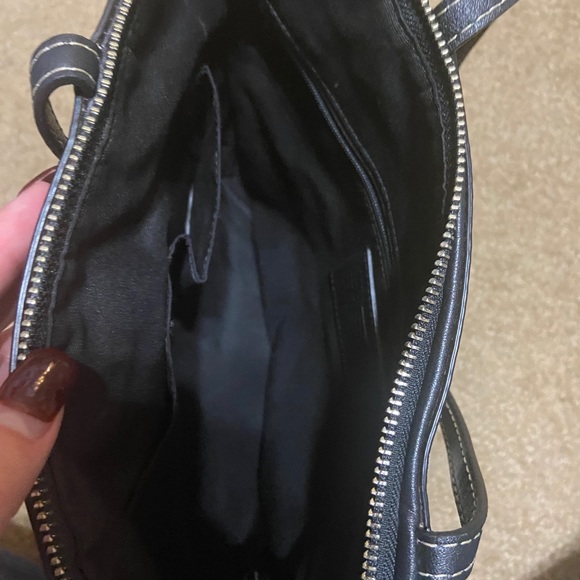 Black and grey coach purse - Picture 2 of 2